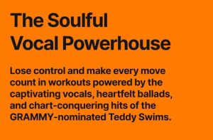Peloton's Teddy Swims Artist Series 2