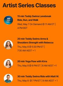 Peloton's Teddy Swims Artist Series 3