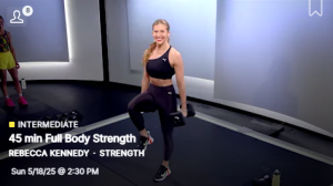TCO Top 5 Peloton class recommendations 45 minute class with Rebecca Kennedy