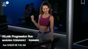 TCO Top 5 5/20/2025 Peloton class recommendations 30 minute Progression Run Mariana Fernandez