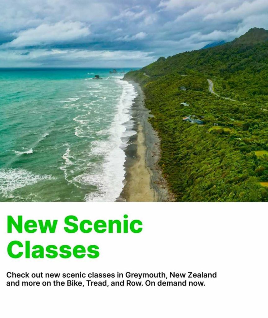 New Scenic Class lineup on Peloton