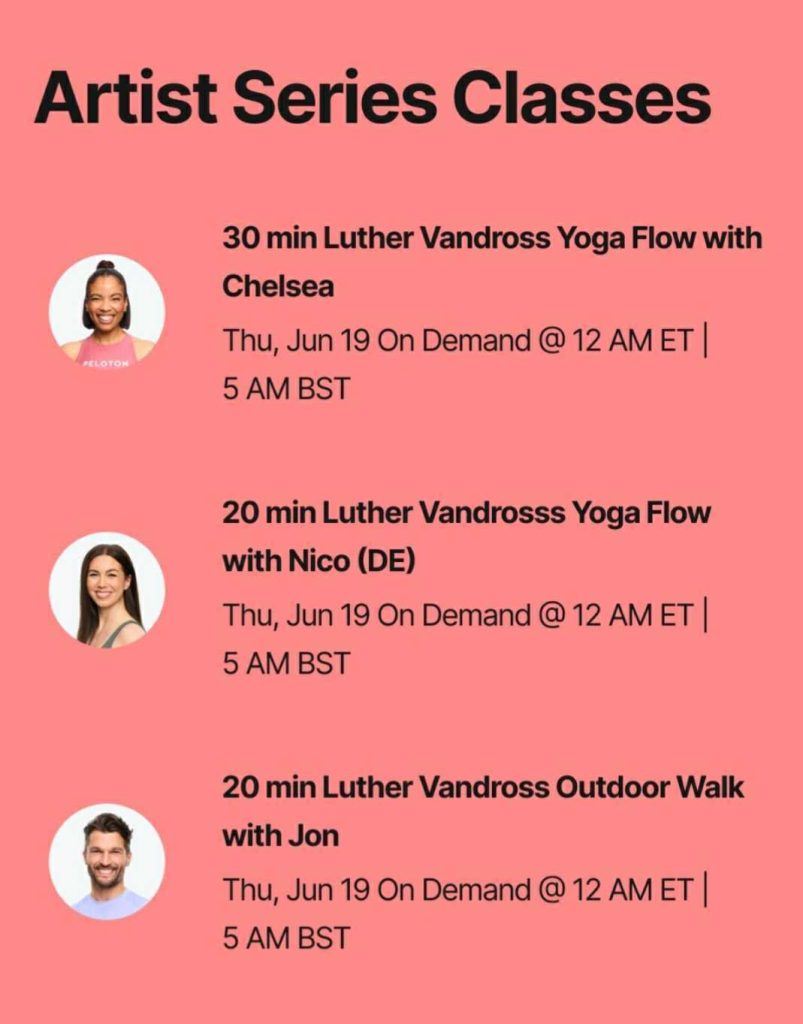 Luther Vandross Artist Series PSNY Classes