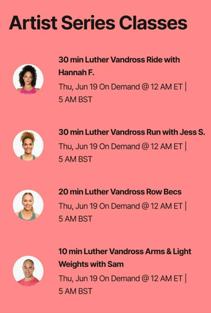 Luther Vandross Artist Series PSNY Classes