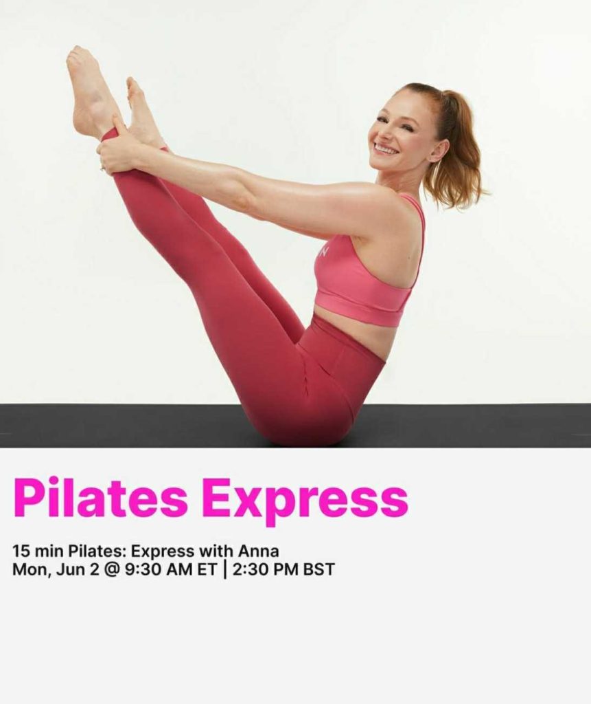 Pilates Express Monday June 2 9:30am ET
