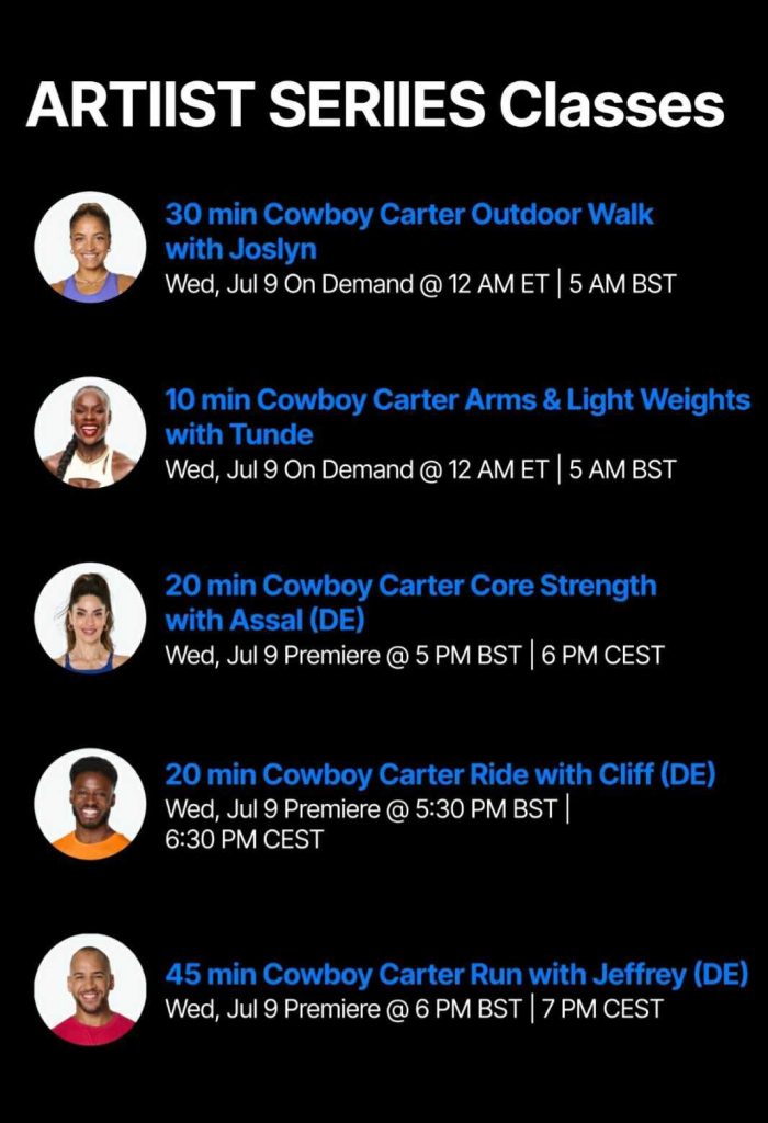 Cowboy Carter Artist Series Class lineup