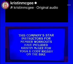 Former Instructor Kristin McGee was on a Jeopardy answer