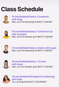 Classes to Take Discover Kettlebells Week 3