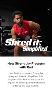 Classes to Take Rad New Strength+ App Program