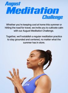 August meditation challenge