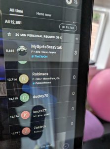 How Does the Peloton Leaderboard Work - Bike View Output