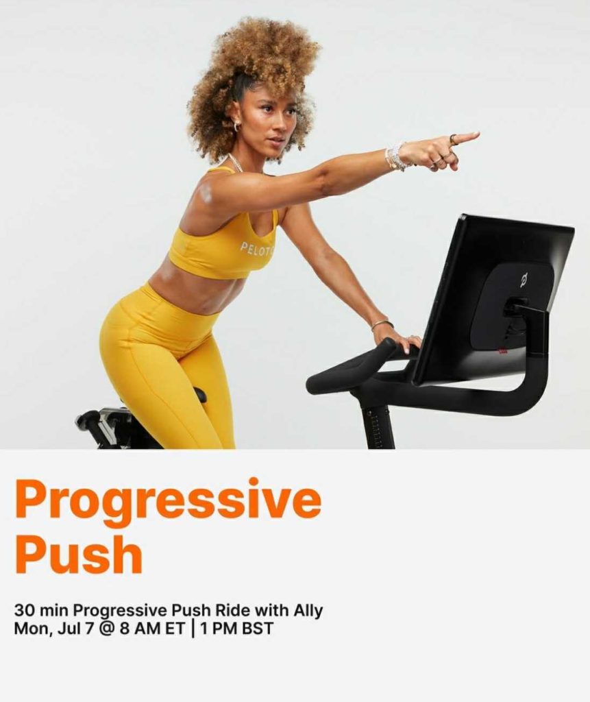 Progressive Push Ride class with Ally Love