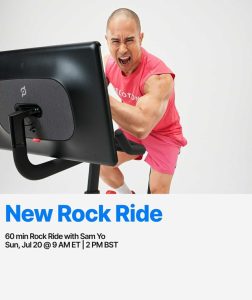 This Week at Peloton Features 60 Min Rock Ride