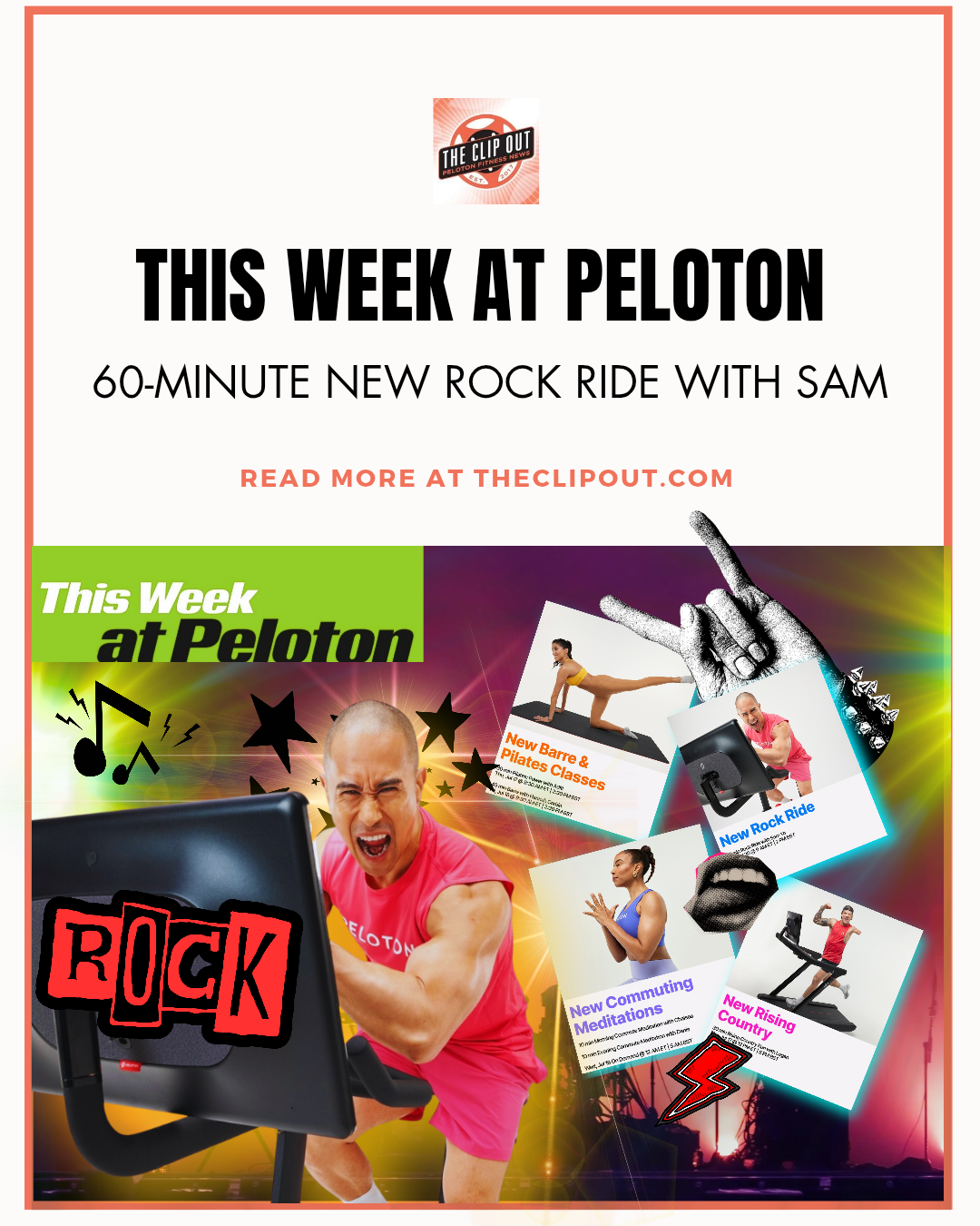 This Week at Peloton-60 min rock ride