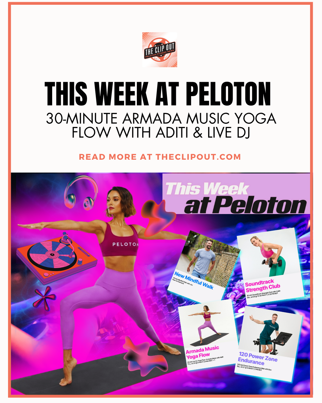 This Week at Peloton- Armada Music Yoga Flow