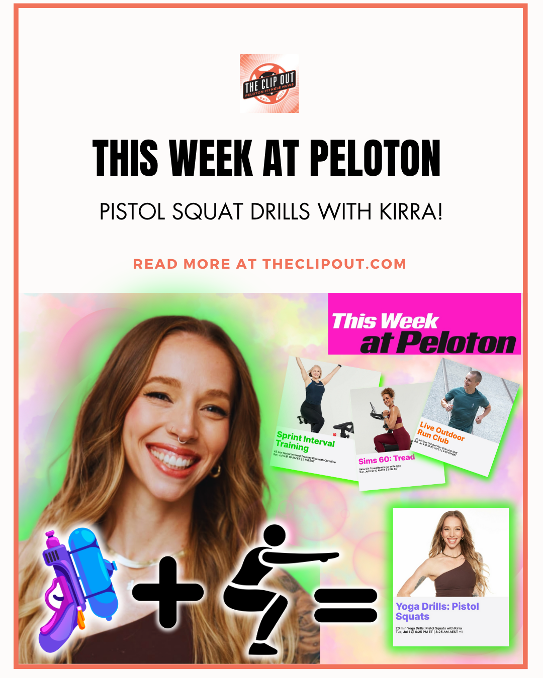 pistol squats this week at Peloton