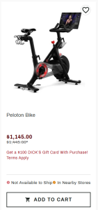 where to buy peloton equipment disccount on peloton bike dicks sporting goods