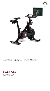 where to buy peloton equipment discount on bike+ floor model at dicks sporting goods