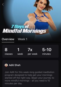 Aditi Mindful Morning Classses