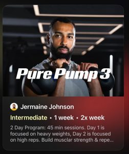 JJ Pure Pump 3 Classes on Strength+