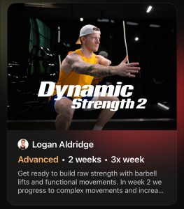 Logan new Strength+ program