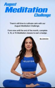 August Meditation Challenge Classes