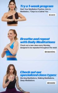 August Meditation Challenge Classes
