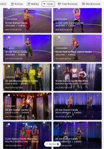 Dance cardio classes with Jess King available on the Peloton platform