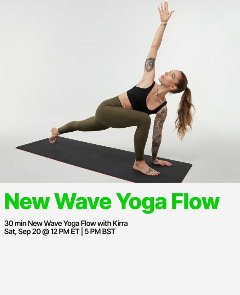 New Wave Yoga Flow with Kirra 9/20 at 12pm ET