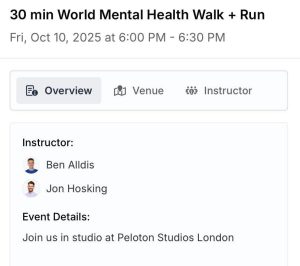 World Mental Health Day Walk + Run Jon and Ben