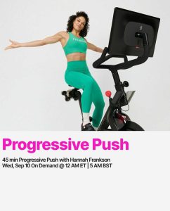 HIIT Tread Bootcamp, Progressive Push Bike class with Hannah Frankson