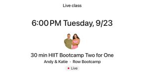 Katie Andy 2 for 1 Row Bootcamp