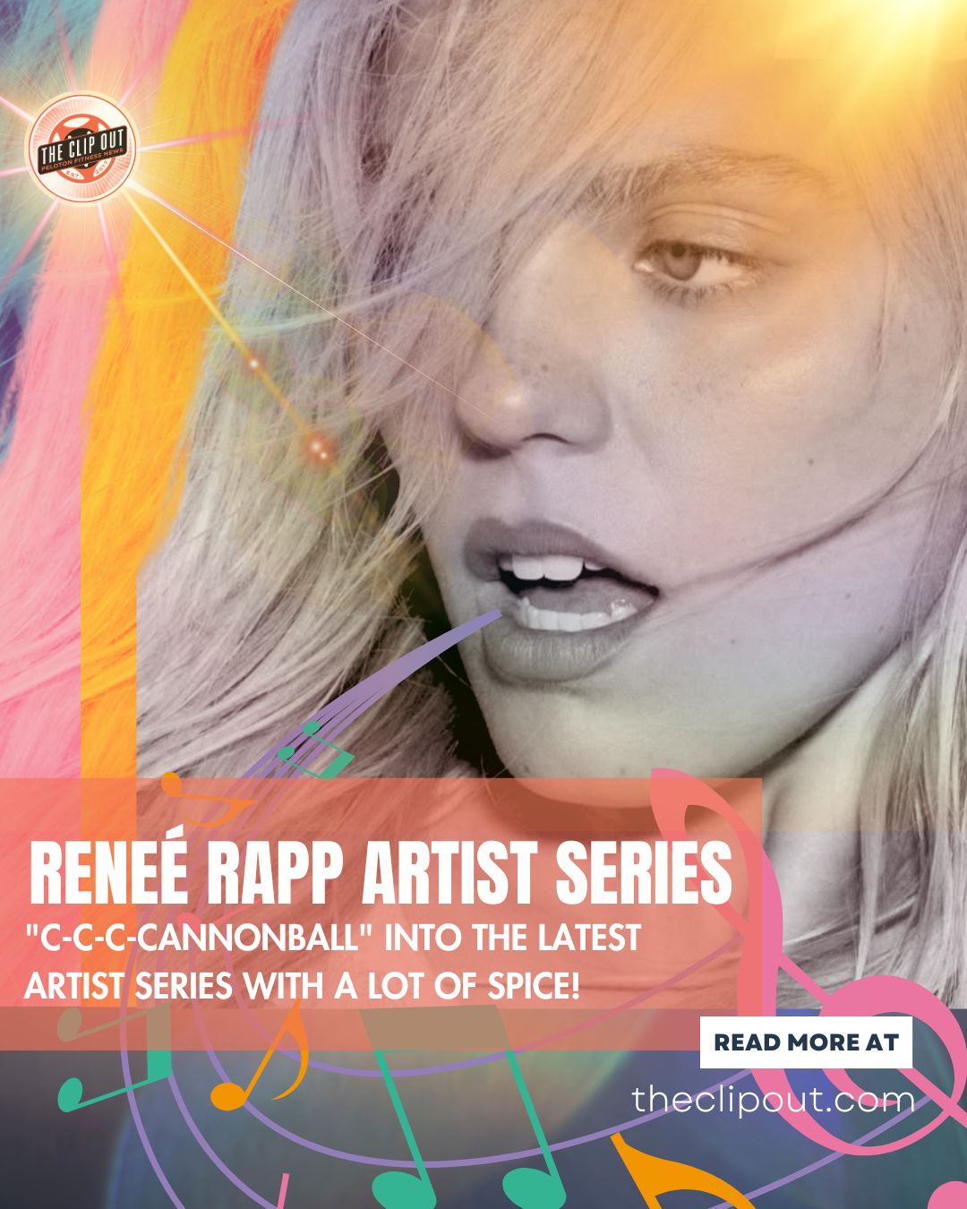 Reneé rapp Artist Series . "C-C-C-CANNONBALL" INTO THE LATEST ARTIST SERIES WITH A LOT OF SPICE! read more at theclipout.com