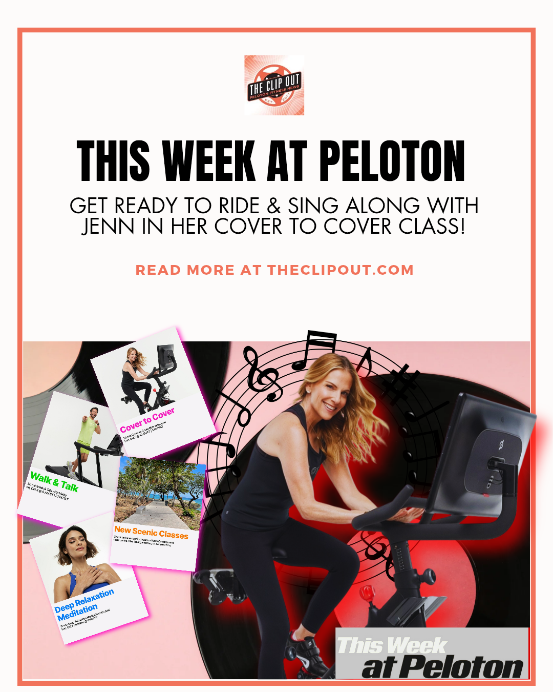 This week at Peloton-cover to cover ride