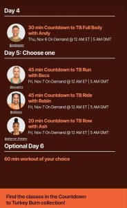 Countdown to Turkey Burn