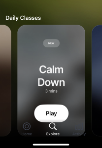 Peloton's Breathwrk app calm down 