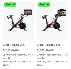 cross training costs and discounts