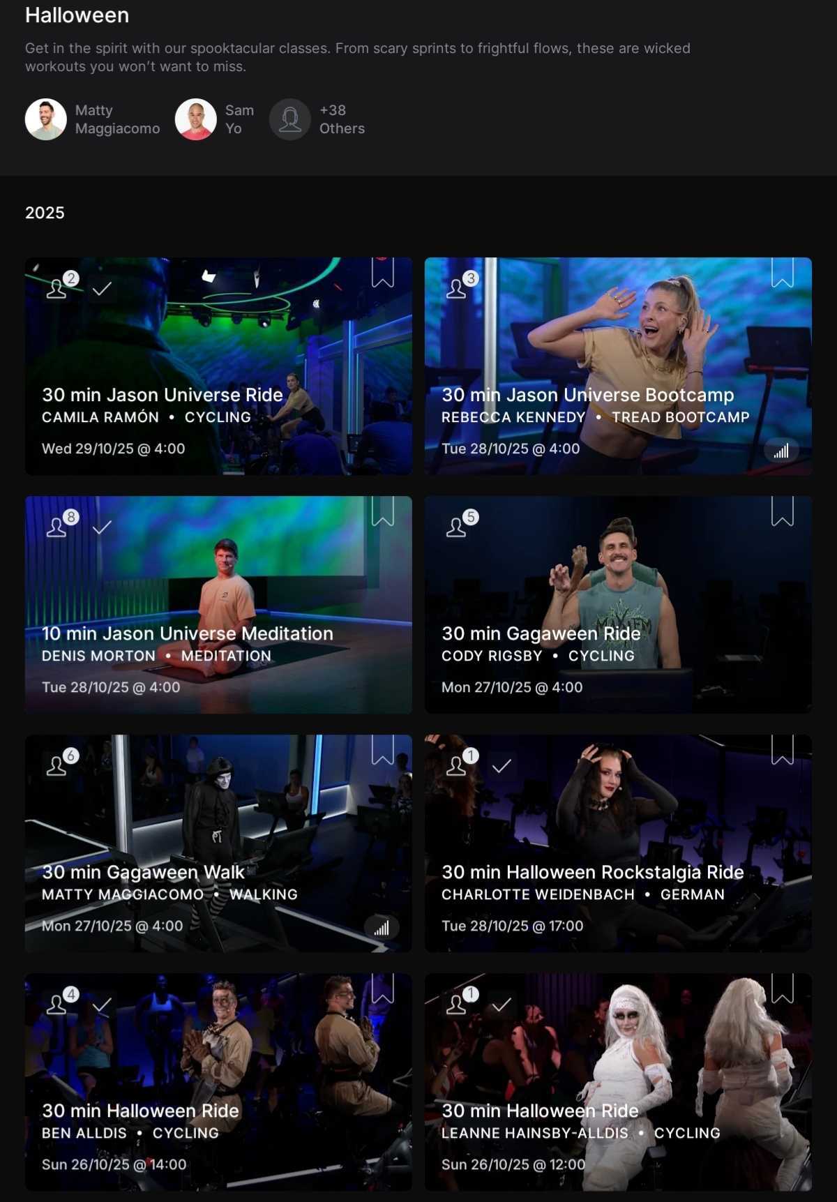 Class lineup for Halloween 2025