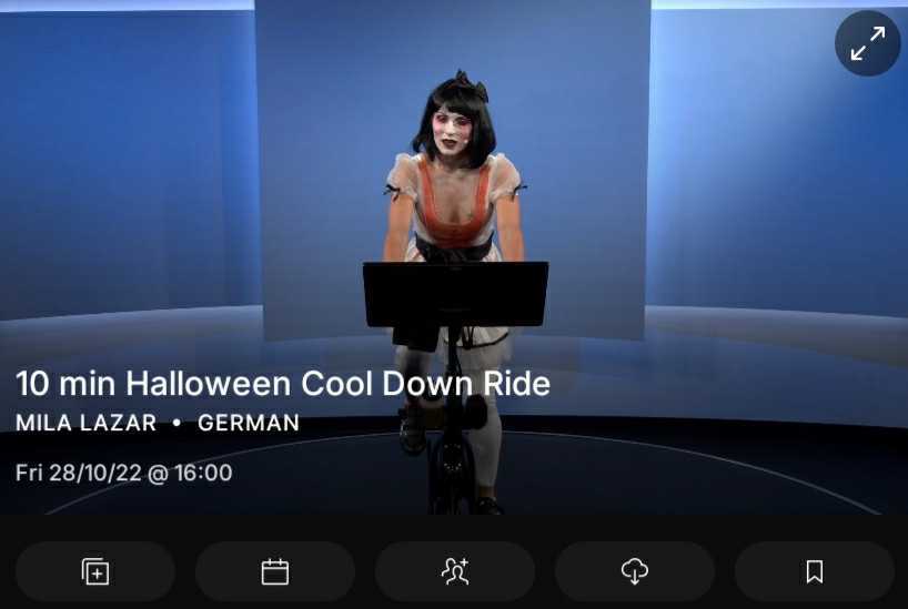 Peloton Halloween Class with Mila Lazar