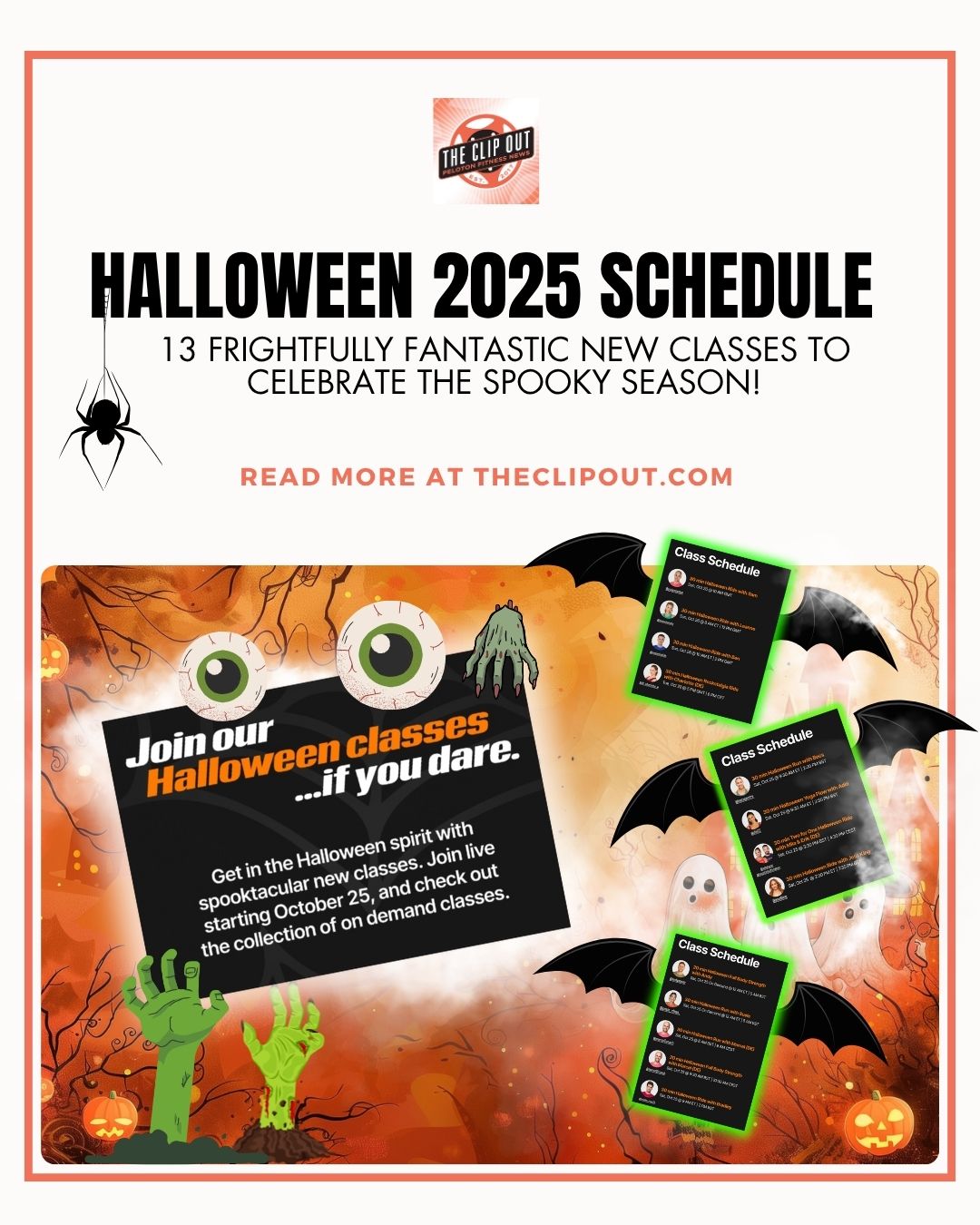 Peloton halloween 2025 schedule. Read more at theclipout.com