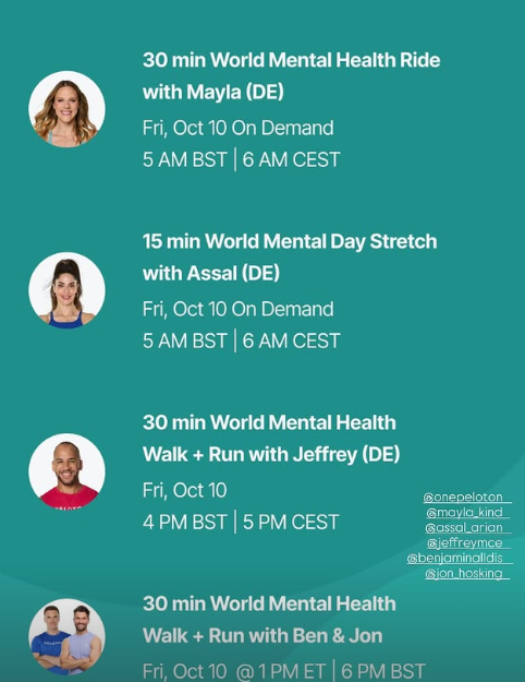 World Mental Health Day Classes
