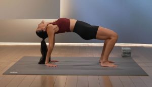 Hannah Corbin Stretching