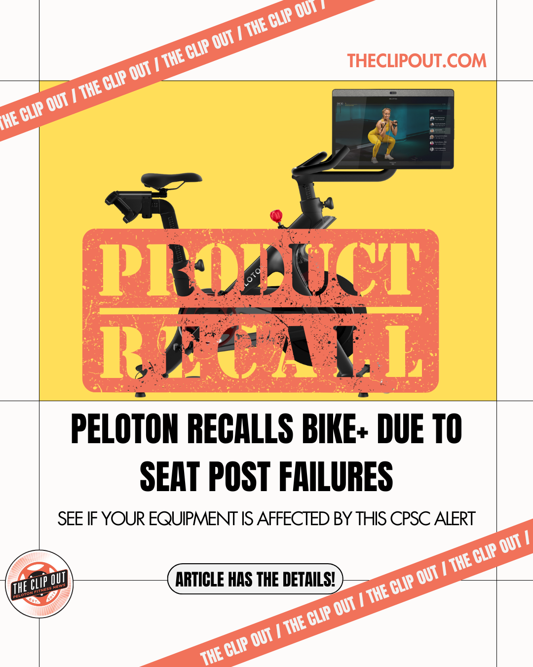 Peloton's Bike+ Recall