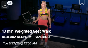 Rebecca Kennedy Weighted Vest, building sustainable habits