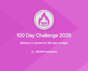 Peloton annual challenge 2026 100 day challenge 2026 launchpad