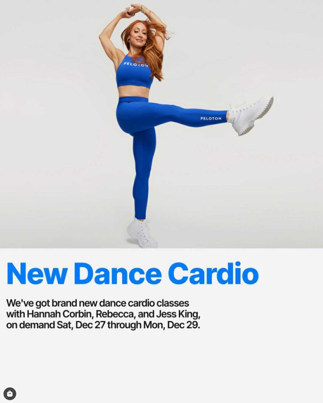 peloton new year classes dance cardio