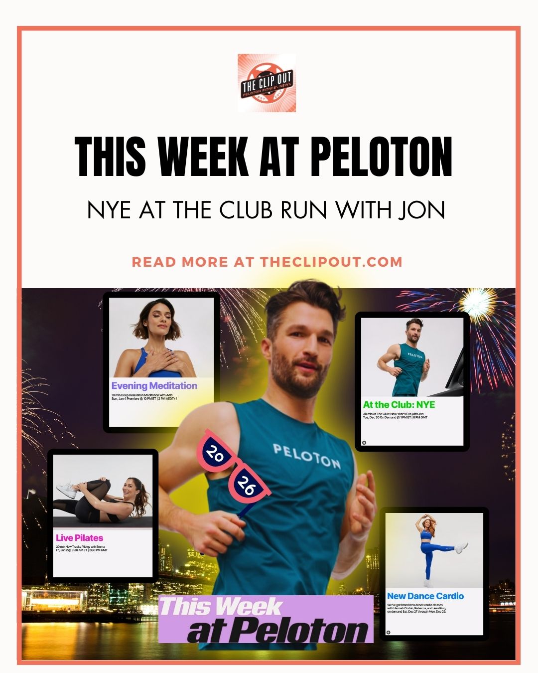 this week at peloton peloton new year classes nye at the club run with jon read more at theclipout.com
