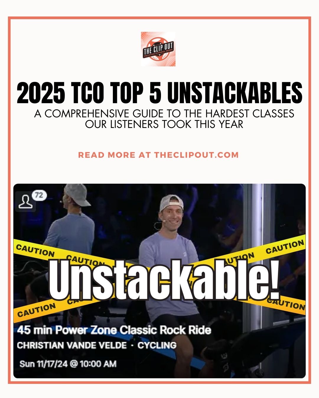 hardest peloton classes 2025 tco top 5 unstackables. a comprehensive guide to the hardest classes our listeners took this year. Read more at theclipout.com