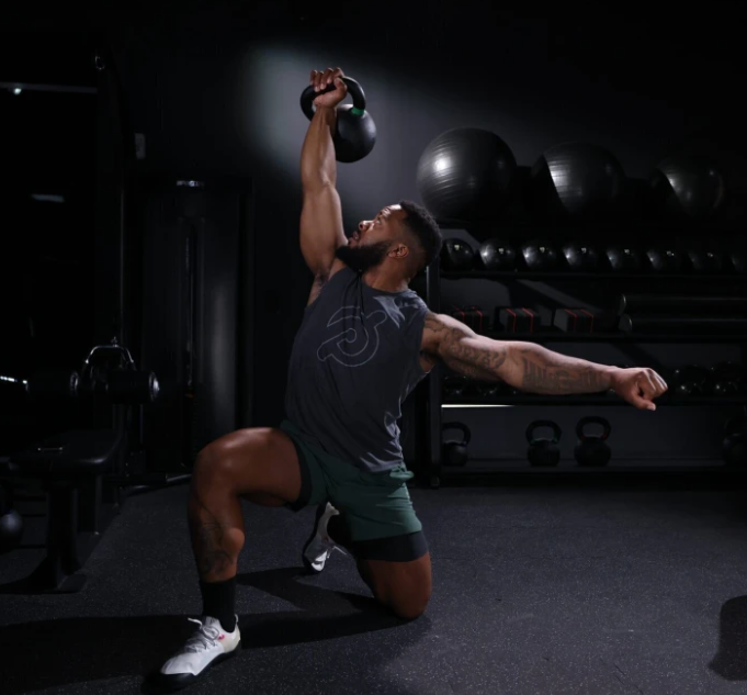 Dre Mayes kettlebells peloton