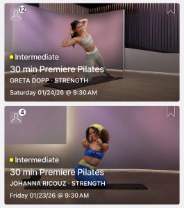 Greta and Johanna premiere pilates