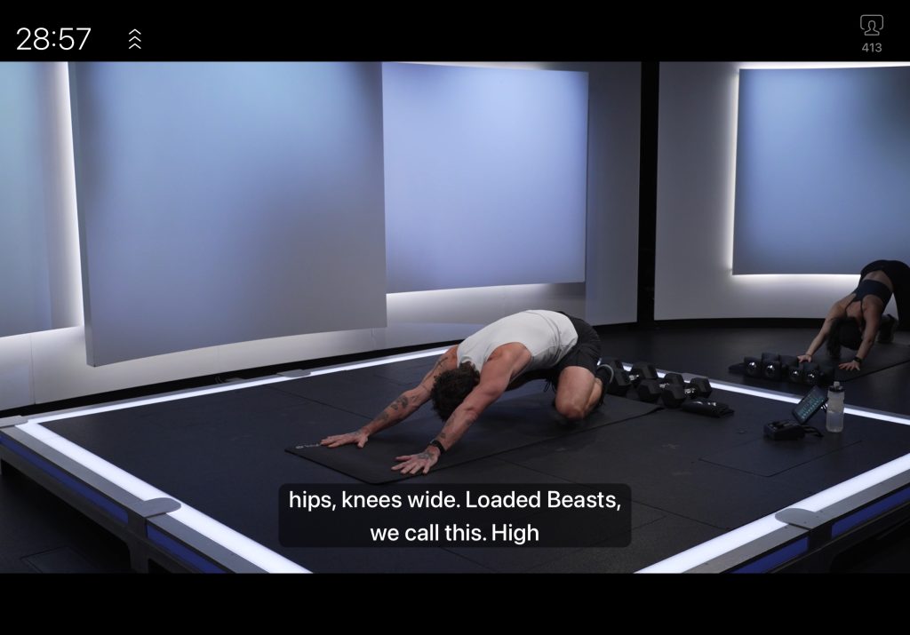 Zacharias premiere strength class warms up with loaded beasts